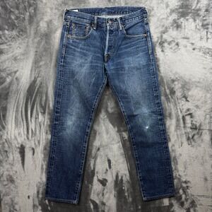ONI Denim Jeans Mens 31 Blue 540USED Made in Japan Selvedge Indigo Slim Straight